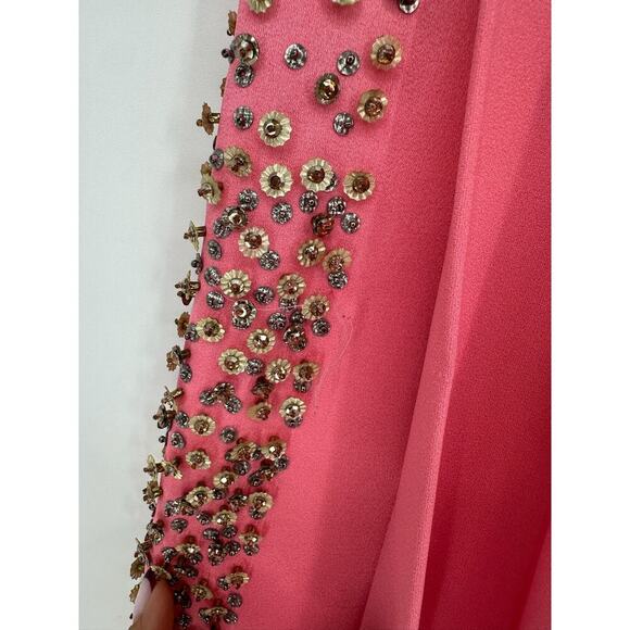 Dice Kayek Pink Beaded Sleeveless Dress NWT - Picture 4 of 9